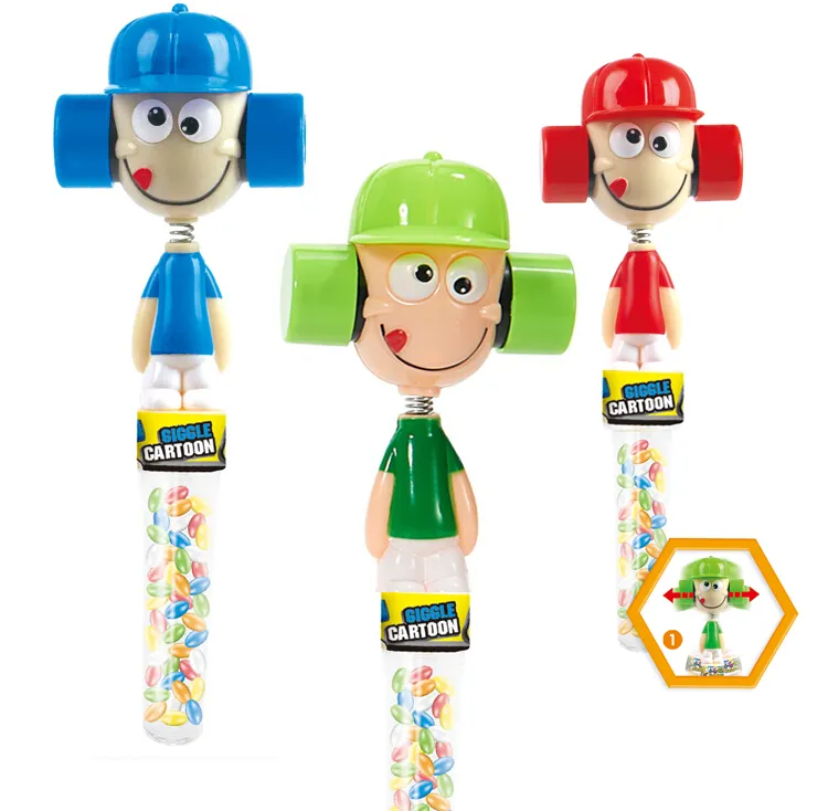 Wiggle Pop Head Shake Giggle Cartoon Candies Toys