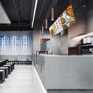 EKAA Indoor KFC style fast food menu lcd digitale insegne schermo software 4k con supporto sospeso - Product Image 4