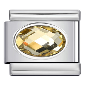 Eliptik yeşim İtalyan modülü bilezik Birthstone paslanmaz çelik DIY Minimalist yönlü el zincir aksesuarları - Product Image 4