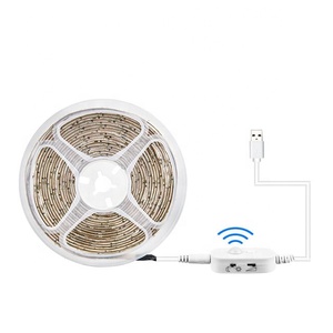 Usb <span class=keywords><strong>pir</strong></span> תנועה חיישן אור רצועת 2835 מטבח smd מיטה לילה מנורת 5v חכם הוביל תחת תאורה ארון מדרגות