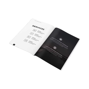 定制胶印A4/A5小册子多功能打印机，带纸板纸层压小册子 - Product Image 1