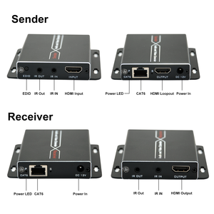 Extensor HDMI de 1080p, 60 metros, extensor HDMI de 196 pies sobre un solo receptor transmisor HDMI CAT5E/6 60 M - Product Image 3