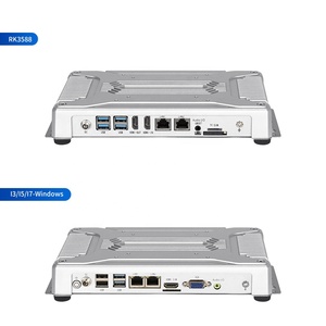Intel Core i5 10th 10210u windows7頑丈な産業用ファンレスマイクロPCコンピューター、2 * ギガビットlan/8 * gpio/hd-mi/lvds/wifi/4g - Product Image 2