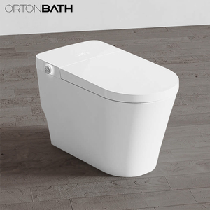 Ortonbaths พร้อมโถสุขภัณฑ์แบบบิวด้าในตัวโถสุขภัณฑ์แบบโมเดิร์นแบบเท้าสัมผัสพร้อมโถชักโครกอัตโนมัติโถสุขภัณฑ์อัจฉริยะแบบยาว - Product Image 3