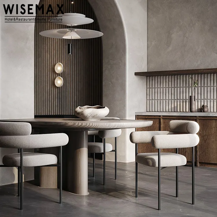 WISEMAX – mobilier de salon italien, tissu velours vert, cadre métallique, hôtel, restaurant, fauteuil de salle à manger