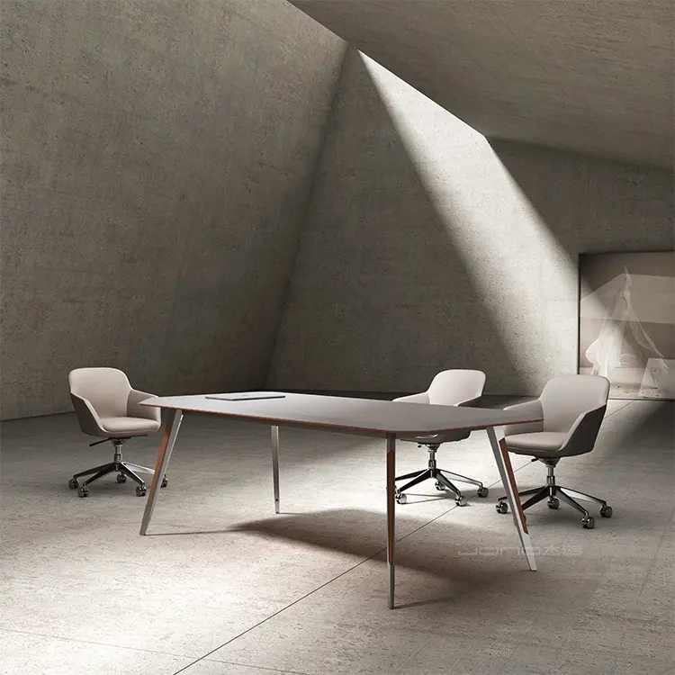 Bureau de haute technologie de luxe pour salle de conférence, tables et chaises, meubles, planche en bois, bureau de réunion, table de banquet
