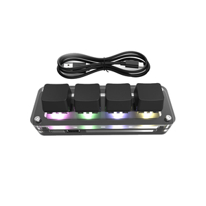 Teclado Macro de 12 teclas, 2 perillas, mecánico, intercambiable en caliente, personalizado, de una mano, miniteclado LED RGB para videojuegos - Product Image 1