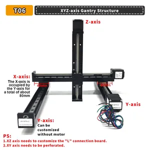 <span class=keywords><strong>CNC</strong></span> Guía de riel lineal Etapa Tipo T Mini Motor paso a paso Actuador lineal 50-200mm Carrera Mesa deslizante y Motor paso a paso Nema11 - Product Image 6