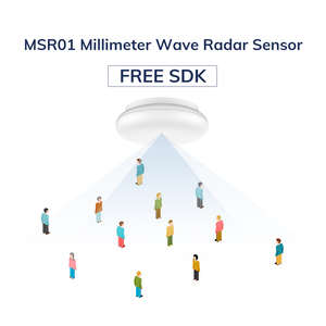 Dispositivos IoT Sensor de Radar de onda milimétrica de 60GHz Sensor de ocupación inalámbrico inteligente Sensor de movimiento de presencia humana de conteo de personas - Product Image 2