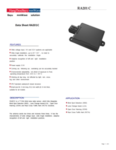High Quality 77GHz RS485 Doppler <strong>Radar</strong> Module Lane Change Assist Blind Spot Detection <strong>Radar</strong> <strong>Sensor</strong> - Product Image 2