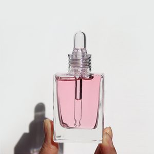 S Moon Flat Square <strong>Rectangle</strong> 15ml <strong>30ml</strong> 50ml 100ml Glass Dropper <strong>Bottles</strong> with clear Collar for Serum Essential Oil - Product Image 1