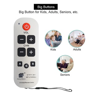 Yaşlı dostu büyük yumuşak silikon düğmeler evrensel TV uzaktan 8 düğme IP67 su geçirmez uzaktan kumanda - Product Image 5