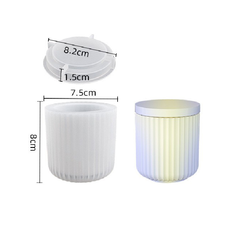 Striped Storage Bottle