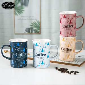 カスタムレトロパーソナリティシルク印刷セラミックコーヒーマグゴールデンロゴ印刷ティーカップエナメルクラシックウォーターカップ - Product Image 5