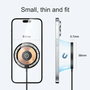 Almohadilla de carga inalámbrica de carga rápida máxima de 15W para iPhone 12 o superior, eléctrica magnética con entrada de 9V/2A y salida de 5V/3A - Product Image 4