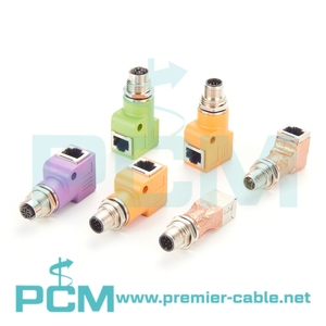 Industrial Control M12 X-Code 8Pin to <strong>RJ45</strong> Connector for Automation Sensor Actuator Fieldbus Devicenet CANbus Machine Vision - Product Image 4