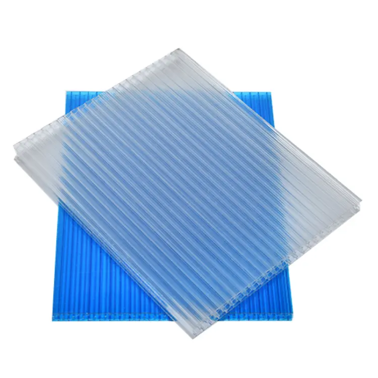 Lámina de policarbonato personalizada para techo, protección UV, lámina de policarbonato multipared para techo