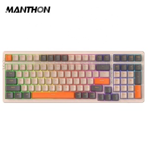 ATTACK SHARK K98 100 <strong>Keys</strong> Wired Hot Swap Gaming <strong>Keyboard</strong> RGB Backlit With Detachable Metal Coiled USB C Cable - Product Image 1