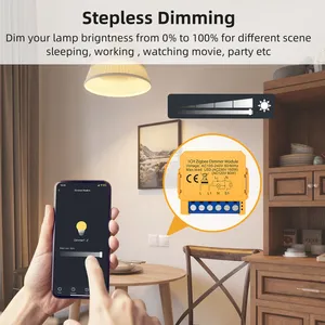 Tuya ZigBeeスマート調光スイッチモジュール1/2ギャング調光スイッチモジュールAPPリモコンAlexa Google Home - Product Image 4