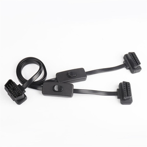 带延长线的汽车OBD II OBD2泄漏到带开关的2适配器 - Product Image 2