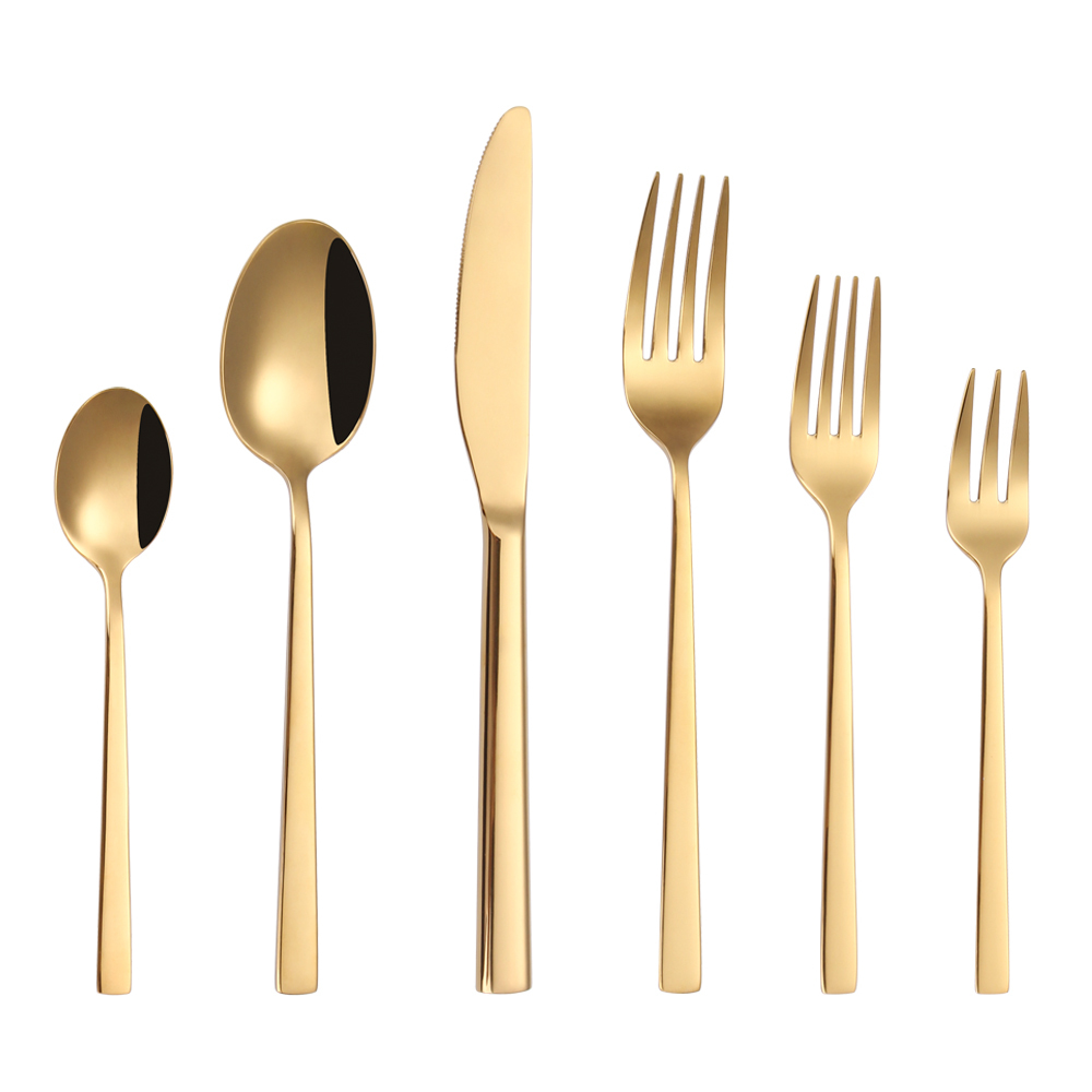 6 pz specchio oro