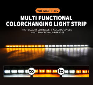 LED kırmızı mavi renk değiştirme Bar ışığı çok fonksiyonlu uyarı kamyon yanıp sönen kubbe araba evrensel çakarlı lamba - Product Image 6