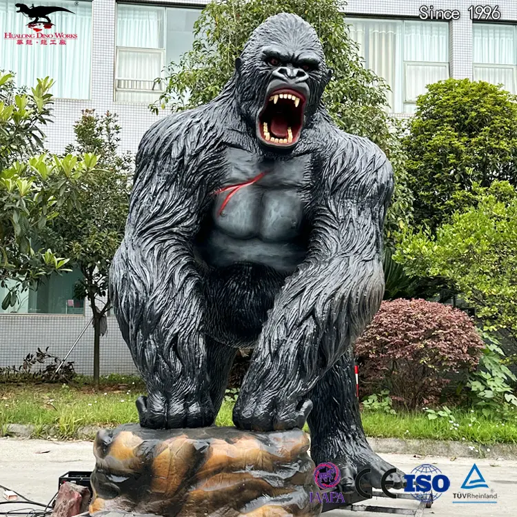 Lebensgroßes Roboter-realistisches anima tro nisches King Kong-Tiermodell