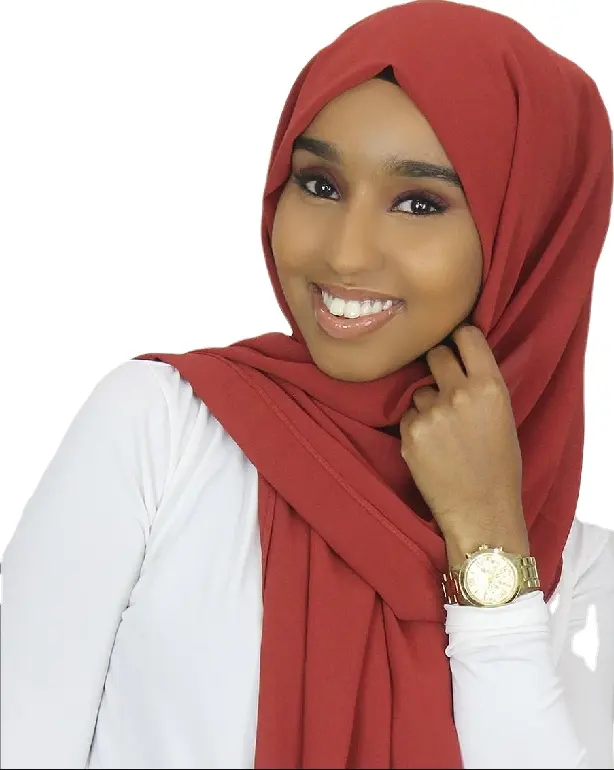 RTS-bufanda de gasa Lisa para mujeres musulmanas, hijab con costura limpia, 119 colores disponibles, Hijab étnico