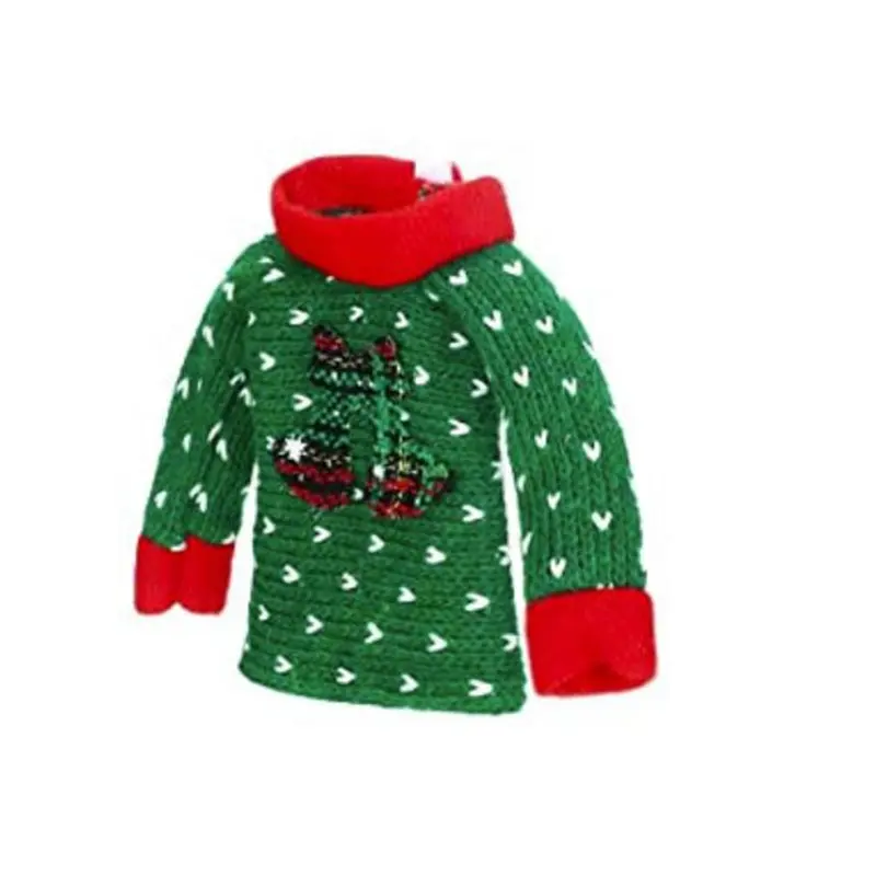 Аксессуары для кукол эльф, зеленый свитер для украшения рождественской вечеринки