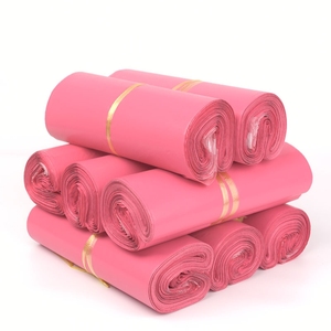 Thân thiện với môi tùy chỉnh kích thước màu hồng Poly Túi bưu phẩm 100 cái mỗi với in xử lý bề mặt Express mail chuyển phát nhanh mail bao bì - Product Image 2