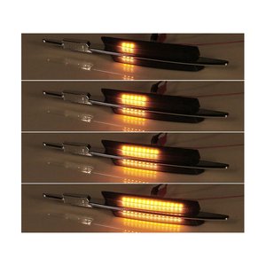 BMW E46 için 2002-2005 4D 5D LCI Facelift duman Lens oto parçaları göstergesi ile dinamik LED yan işaretleyici kiti - Product Image 3