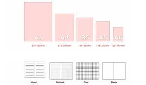 Customizable A5 Square Paper <strong>Notebook</strong> Blanks PVC Cover Printed Style <strong>with</strong> Loose-leaf or Spiral <strong>Binding</strong> <strong>Notebook</strong> for Gift - Product Image 6