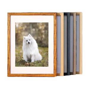 Set of 5 Simple Retro Wooden Picture <strong>Frames</strong> DIY Canvas Wall Gallery Photo Display with 9x15 and <strong>11x17</strong> Pads for Home Use - Product Image 4