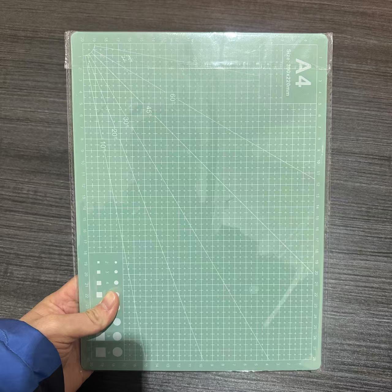 Planche à découper en matériau de protection de l'environnement-a4 vert menthe
