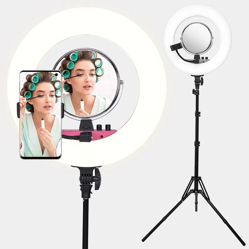 Offre Spéciale anneau lumineux multifonction professionnel personnalisé en direct réglable rotatif selfie anneau lumineux