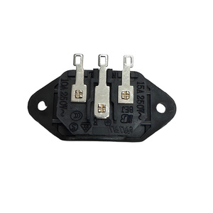 Iec60320 C14 Panel montaj endüstriyel konektör AC güç giriş fişi 3 PIN vida yuvası 15 a 250V lehim teli Terminal soketi - Product Image 2
