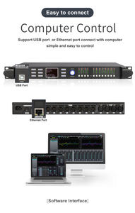 Estante de Audio profesional, gestión de altavoces, 2 entradas, 4 salidas, DSP, procesador de Audio Digital - Product Image 2