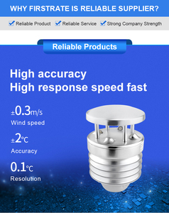 Firstrate FST200-2201แบบบูรณาการการตรวจสอบสิ่งแวดล้อมเซ็นเซอร์อุณหภูมิความชื้นเซ็นเซอร์ความเร็วลมและทิศทางเซ็นเซอร์ - Product Image 3