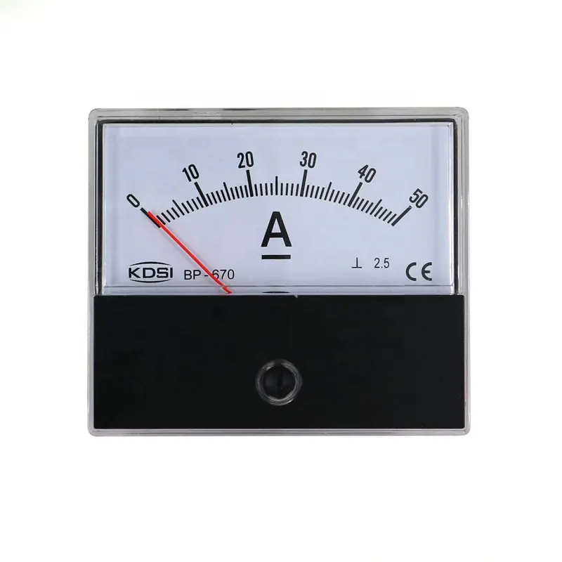 Tayvan Teknoloji BP-670 DC Ampermetre DC50A Analog Panel Metre