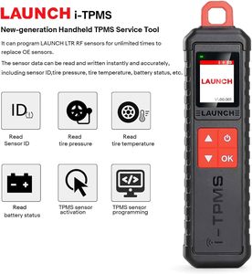 Herramienta de reaprendizaje LAUNCH X431 ITPMS, inspección de presión de neumáticos de coche, programación clave TPMS, herramienta de activación de Sensor de 315MHz y 433MHz
