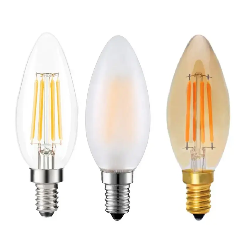 Led Lamp C32 C35 2W 4W 6W Vintage Led Gloeilamp 2700K Helder Glas Smart Edison Lamp