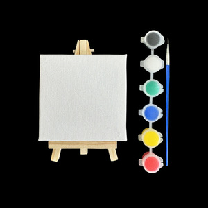 Bán Buôn Mini Khung Dầu Nhỏ Bảng Vẽ Trẻ Em Của Bức Tranh Trống Tự Làm Tranh Vải Giá Vẽ Bộ - Product Image 3