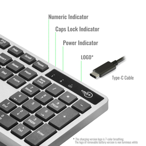 Fabricantes de teclado y ratón, combinación de teclado y ratón inalámbricos plateados personalizados, teclado y ratón Azerty para tableta - Product Image 6