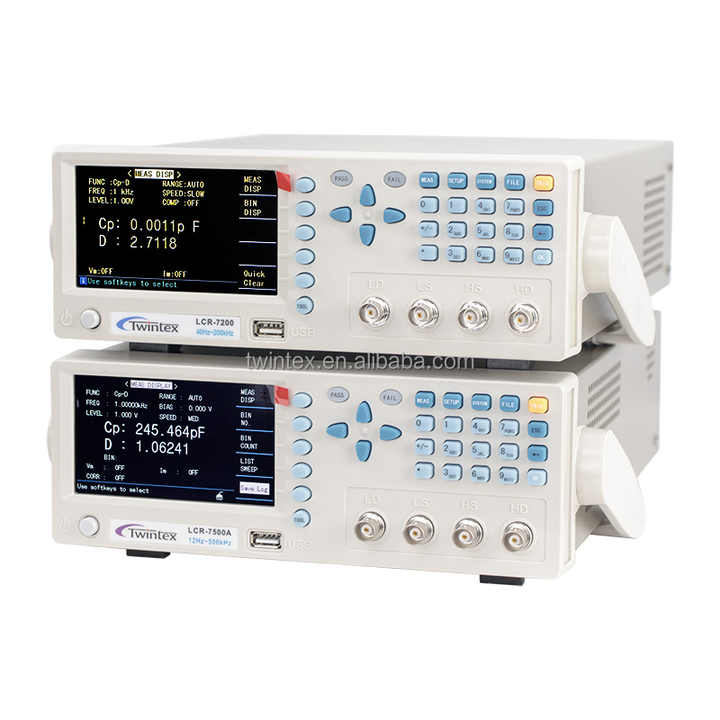TWINTEX LCR-7200A 12Hz to 200kHz Adjustable Digital Benchtop High Precision LCR Meter Impedance Mete