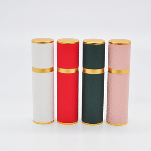Factory Cheap Mini Travel Colored Leather Perfume Pump Spray <strong>Bottle</strong> with Atomizer Tester Sample 5 <strong>10</strong> 15 <strong>ml</strong> Vial and Paper <strong>Box</strong> - Product Image 6
