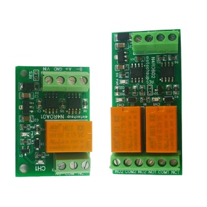 1-2CH DC 12V 24V Micro tamaño 3A RS422 RS485 placa de relé PC UART Módulo de interruptor de puerto serie MODBUS RTU módulo de salida Digital - Product Image 1