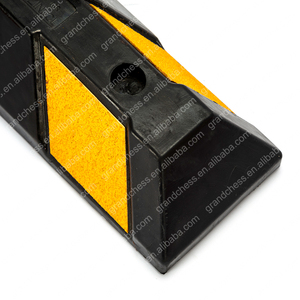 Custom <strong>Road</strong> Safety Car Bike Speed Limiter Rubber Parking Lot <strong>Bumpers</strong> Wheel Stopper - Product Image 6