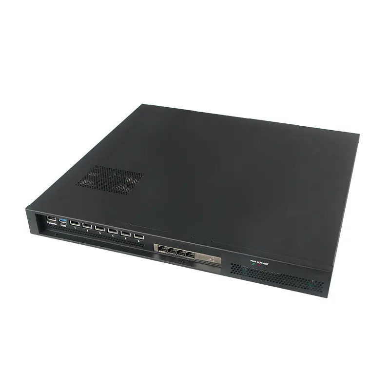 Zunsia 1u เซิร์ฟเวอร์ 11th Tiger Lake-U โปรเซสเซอร์ Fanless Router 6 Lan TPM สําหรับไฟร์วอลล์เครือข่ายเดสก์ท็อปพีซีขนาดเล็ก