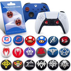 P5/P4/Xbox One/Switch Proゲームパッド用ゲームアクセサリー用2個アナログ親指グリップスティックカバーゲーム用リモートジョイスティックキャップ - Product Image 1