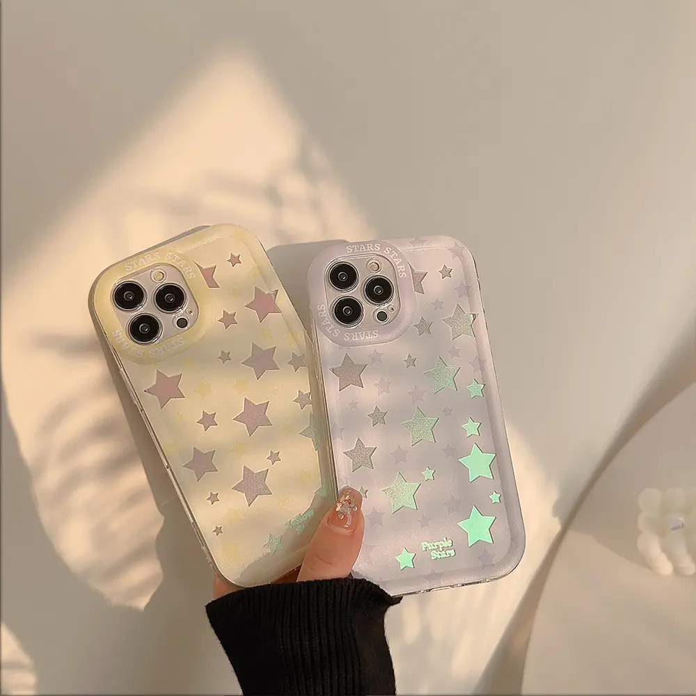 Street Fashion Laser Stars Phone Case Cover For iPhone 11 12 13 14 Pro MAX